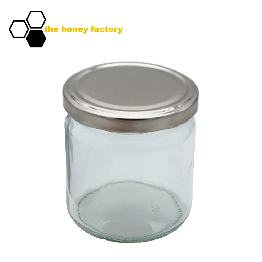 Twist-Off Glas 500g mit Metalldeckel SILBER im 12er Karton – Bild 2