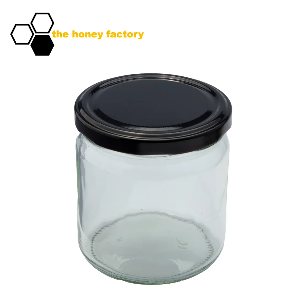 Twist-Off Glas 500g mit Metalldeckel SCHWARZ im 12er Karton – Bild 2